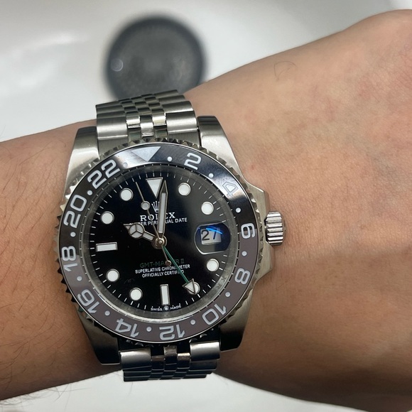 Rolex GMT-Master II Black and Silver Timepiece - Picture 1 of 6
